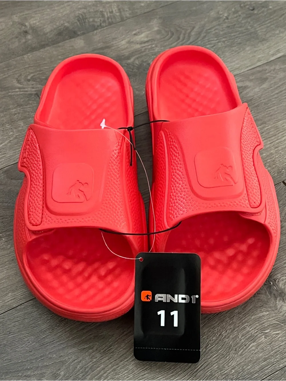 And1 Red Slides Size 11 New